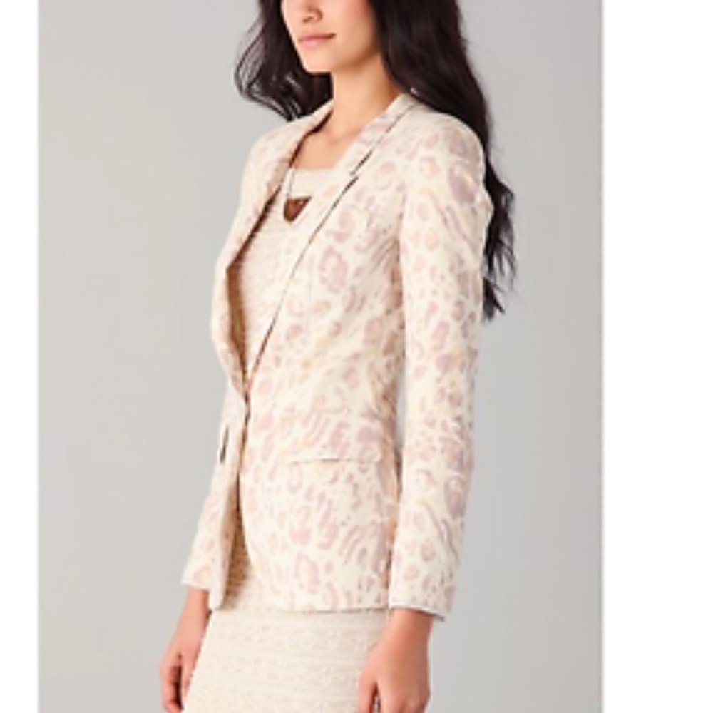 Torn by Ronny Kobo Rebecca Natural Leopard Blazer